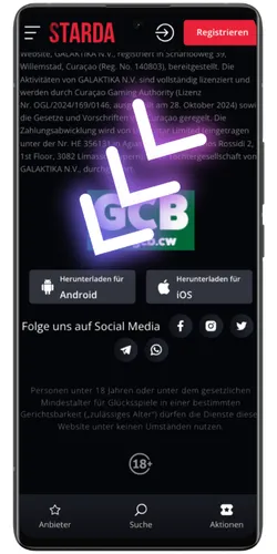 Starda Casino APK herunterladen