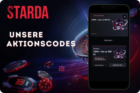 Starda Aktionscodes nutzen