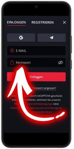 Starda Kennwort eingeben: