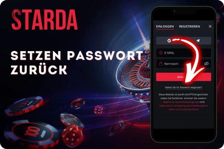 Starda Passwort zurücksetzen