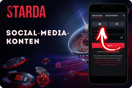 Starda Social-Media-Konten verknüpfen